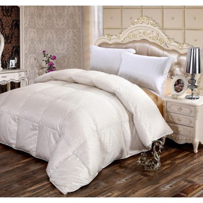 Hot sale Silk fabric 100% goose down filling nature Top luxury silk quilt